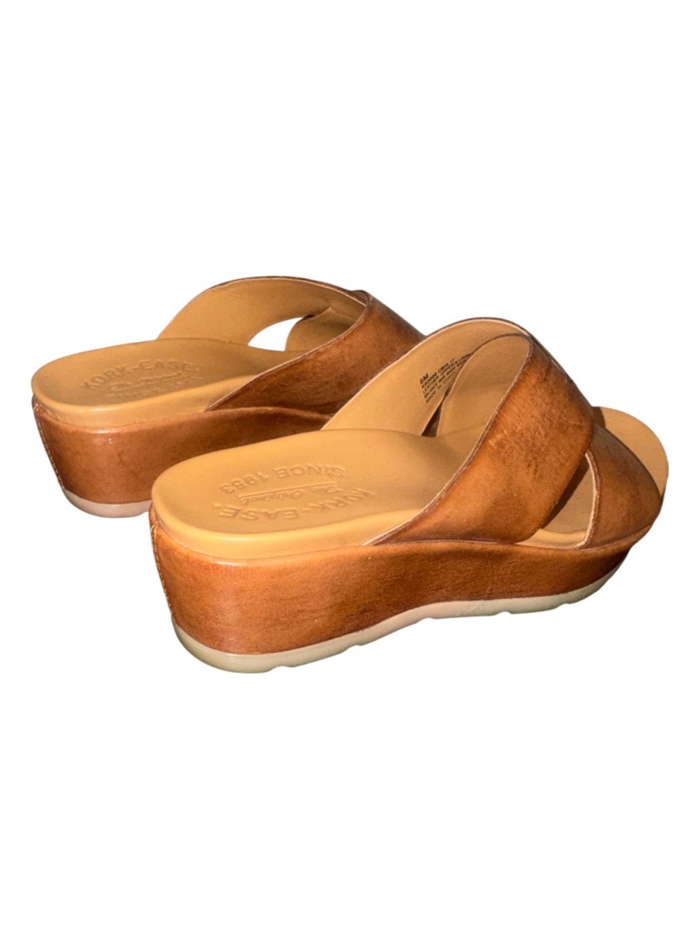 KORK- EASE distressed leather wedges women’s shoes  sandals size 6 - Picture 14 of 17